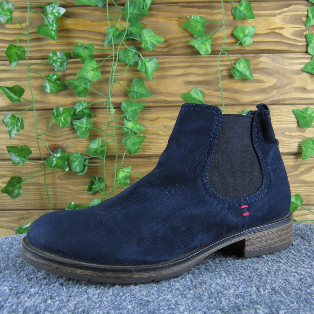 Graceland Women 37‎ Navy Blue Textile Chelsea Ankle Boots Casual Slip-On